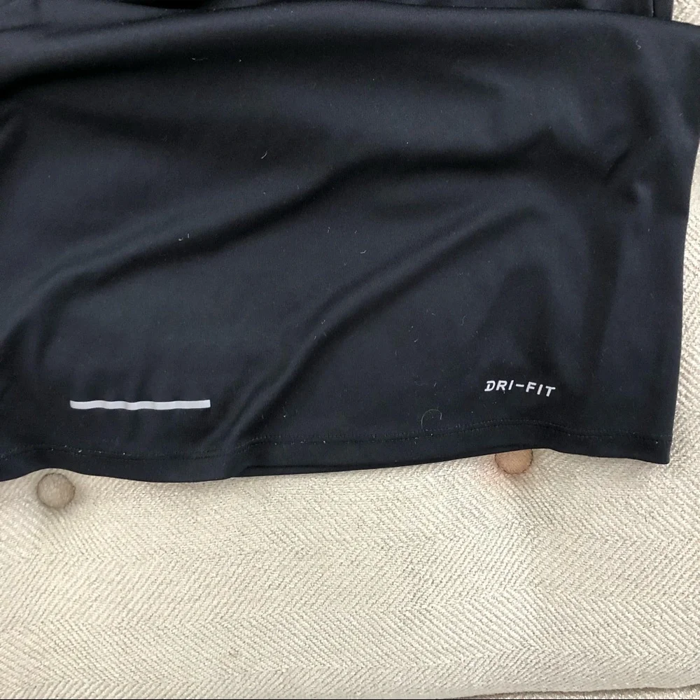Nike Black Mens Large Dri Fit Three Quarter Zip Up - Picture 5 of 5